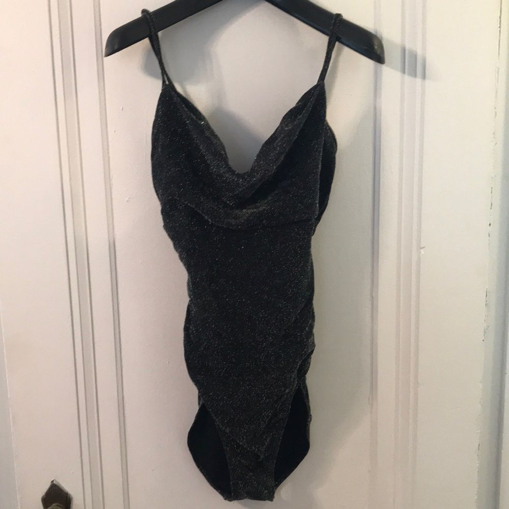 Vintage black shimmery bathing suit